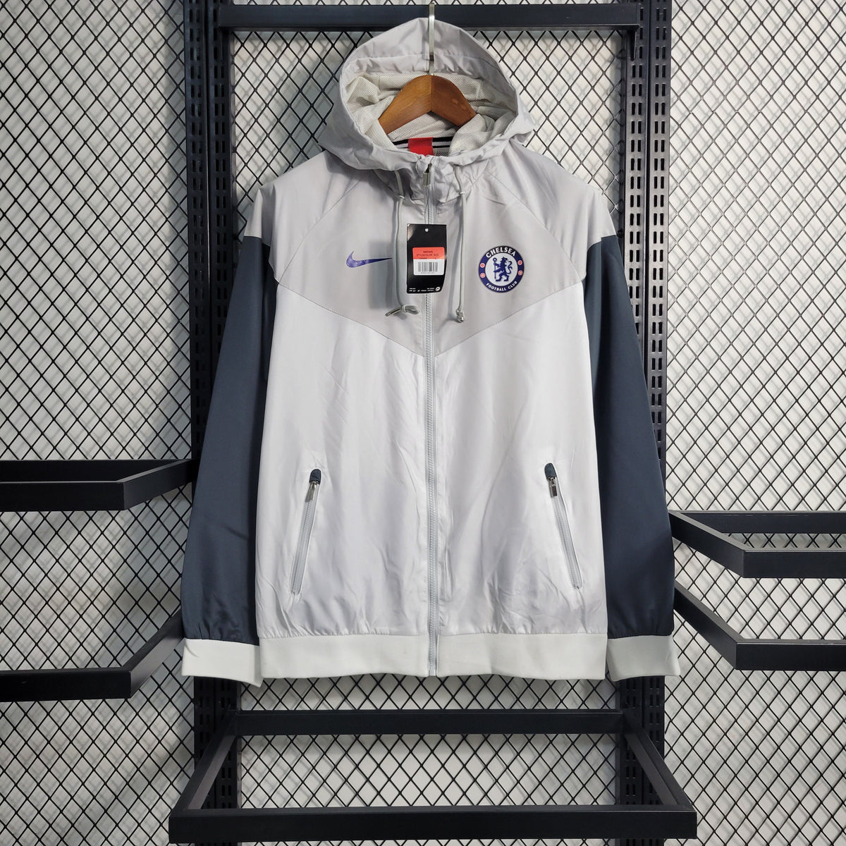 Jaqueta Corta Vento Chelsea 23/24 - Branco - JM sports 