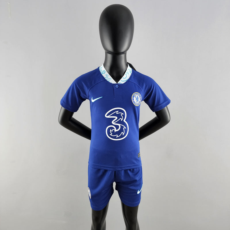 Kit Infantil Chelsea Titular 22/23 - JM sports 