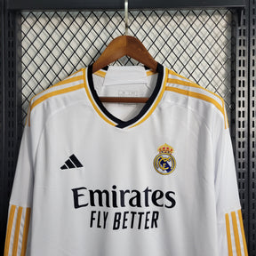 Camisa Real Madrid Home Manga comprida 23/24 - Adidas Torcedor Masculina - Torcedor - JM sports 