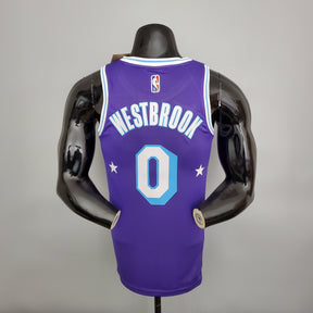 Camisa NBA Lakers #0 Westbrook City Edition Purple - 23/24