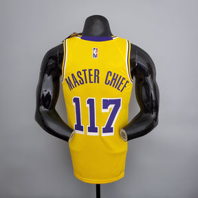 Camisa NBA Lakers #117 Master Chief Yellow - 23/24