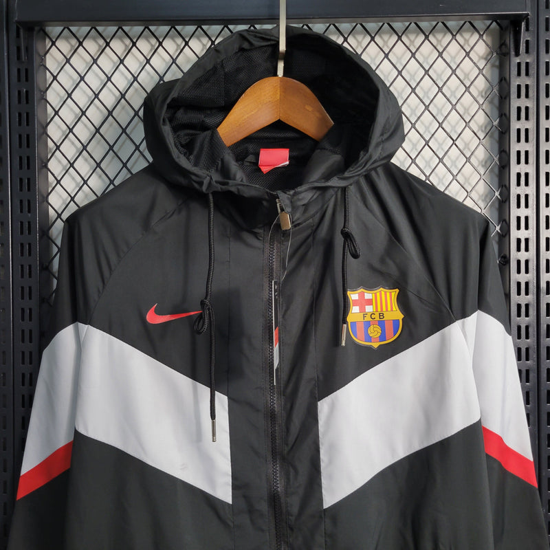 Jaqueta Corta Vento Barcelona 23/24 - Preto - JM sports 