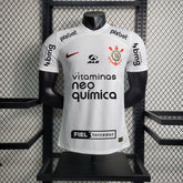 Camisa Corinthians Home 23/24 Nike Jogador Masculina + Patrocínio - JM sports 