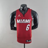 Camisa NBA Miami Heat #6 James - 75° Aniversário Red - JM sports 