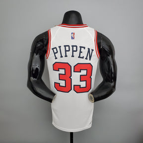 Camisa NBA Chicago Bulls #33 Pippen - 75° Aniversário White