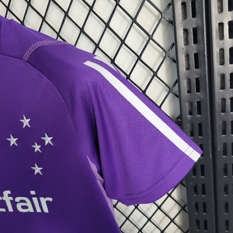 Kit Infantil Cruzeiro Treino 23/24 - Roxa - JM sports 