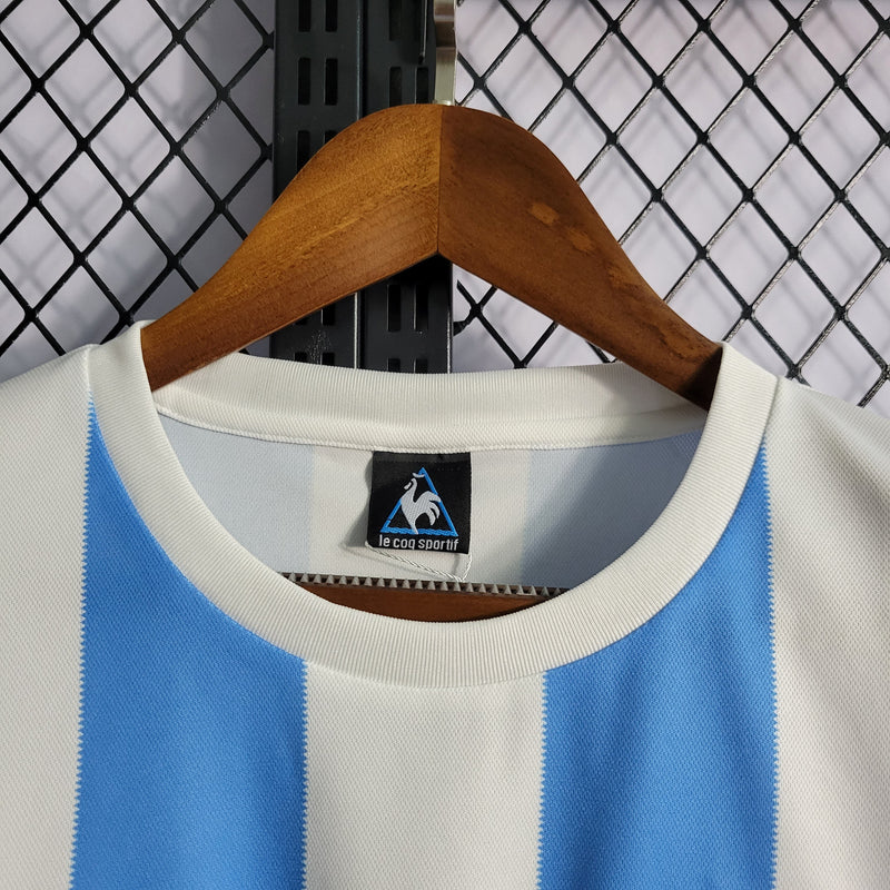Camisa Argentina Titular 1986 - Versão Retro - JM sports 