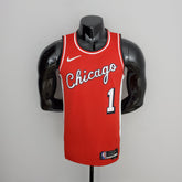 Camisa NBA Chicago Bulls #1 Rose - 75° Aniversário Red - JM sports 