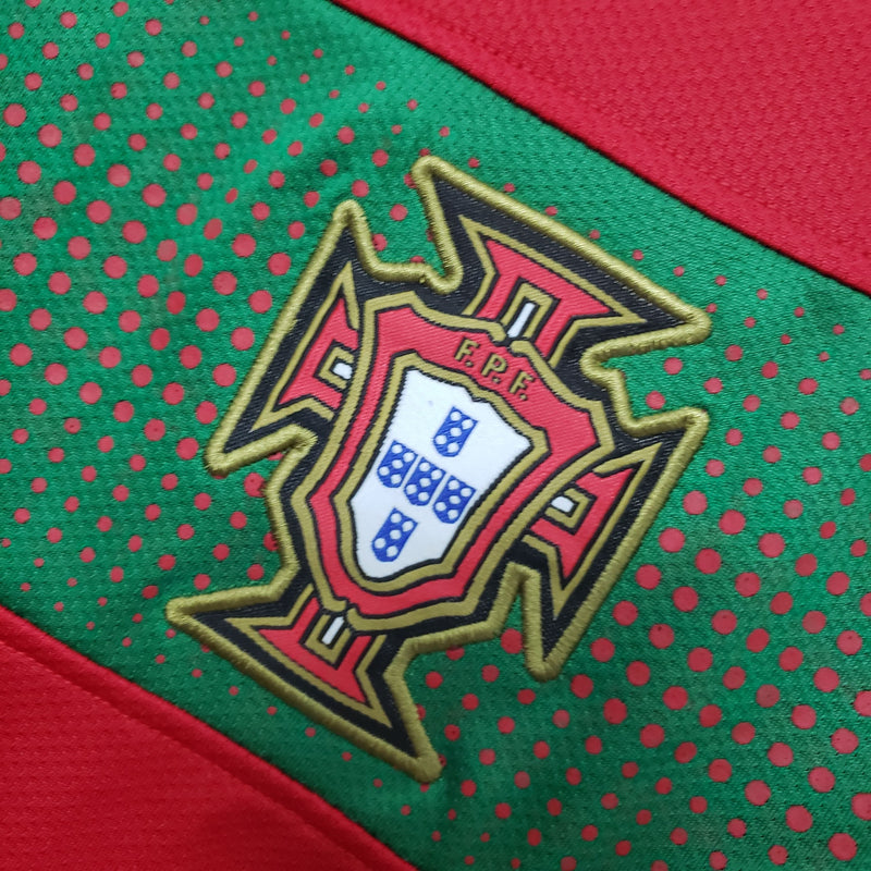 Camisa Portugal Titular 2010 - Versão Retro - JM sports 