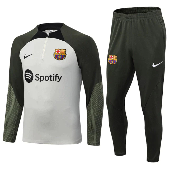 Conjunto de Treino Barcelona 2023 Branco - JM sports 