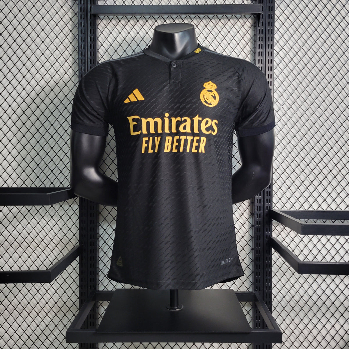 Camisa Real Madrid Away Preta III 23/24 - Versão Jogador Masculina - JM sports 