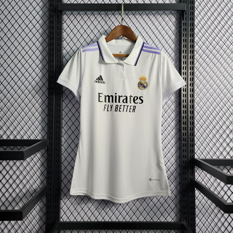 Camisa Real Madrid Titular 22/23 - Versão Feminina - JM sports 