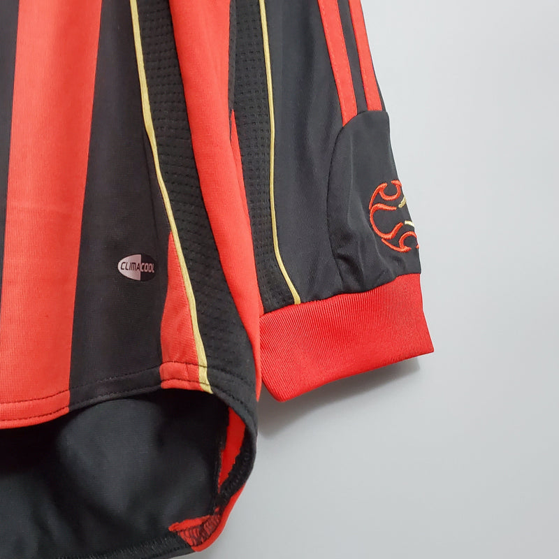 Camisa Milan Titular 06/07 - Versão Retro Manga Comprida - JM sports 