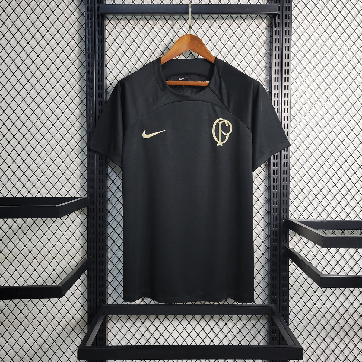Camisa Corinthians Treino 23/24 - Nike Torcedor Masculina - Preta - JM sports 