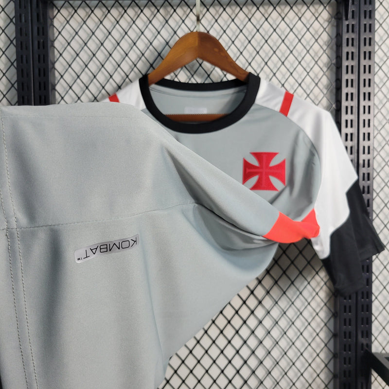 Camisa Vasco Treino 23/24 - Kappa Torcedor Masculina - Cinza - JM sports 
