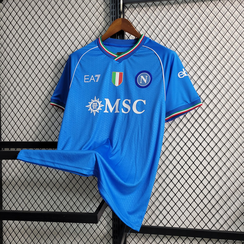 Camisa Napoli Home 23/24 EA7 Torcedor Masculina - JM sports 