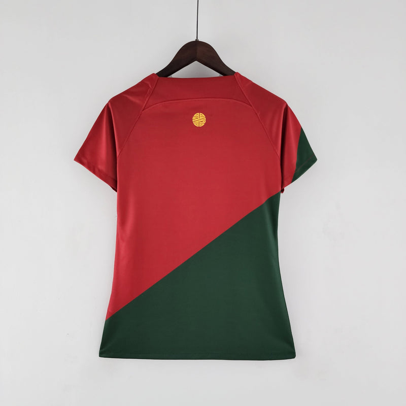 Camisa Portugal Titular 22/23 - Versão Feminina - JM sports 