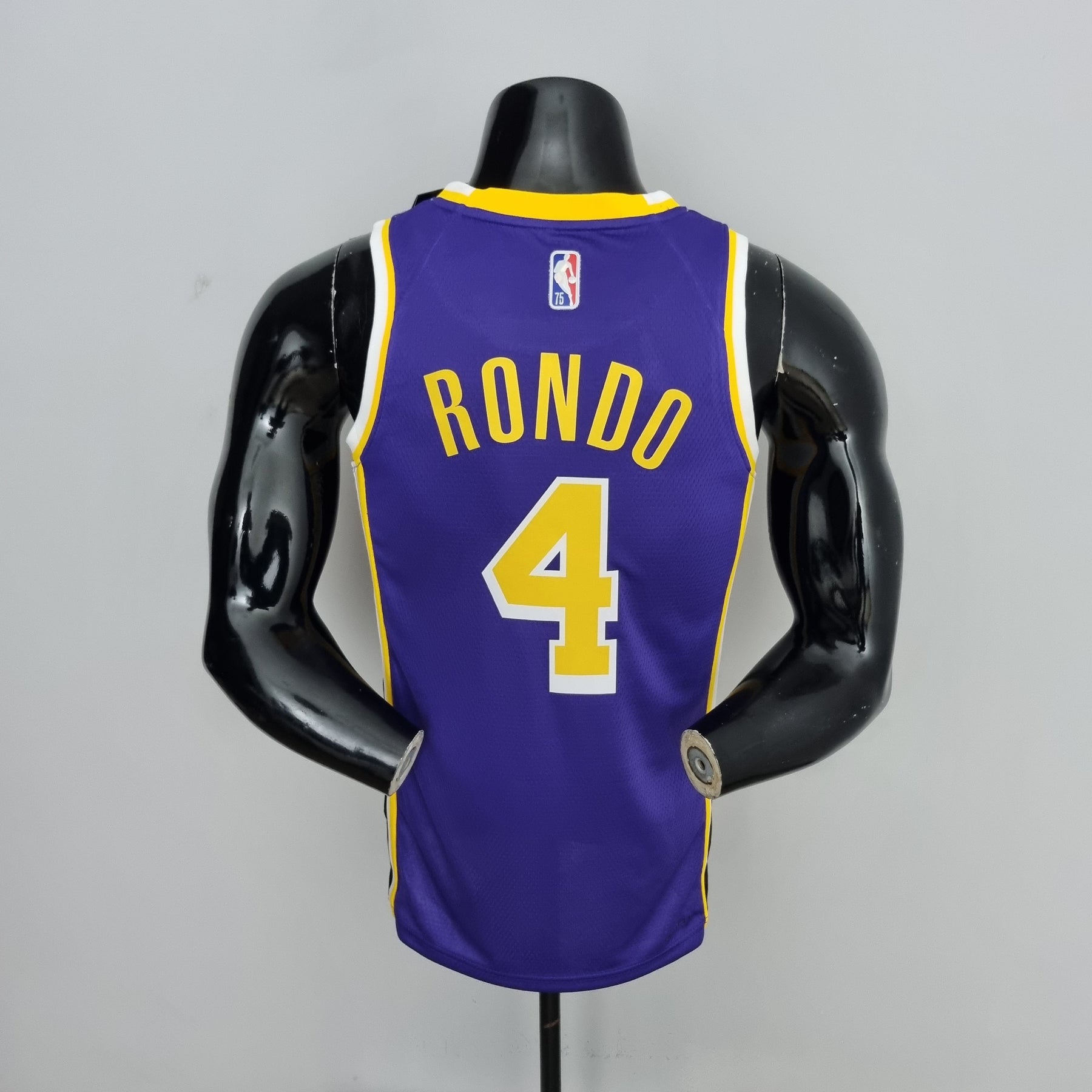 Camisa NBA Lakers #4 Rondo Purple 75° Aniversário- 23/24