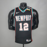 Camisa NBA Memphis Grizzlies #12 Morant - Retro Black - JM sports 