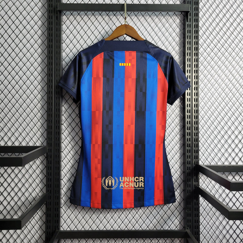 Camisa Barcelona Titular 22/23 - Versão Feminina - JM sports 