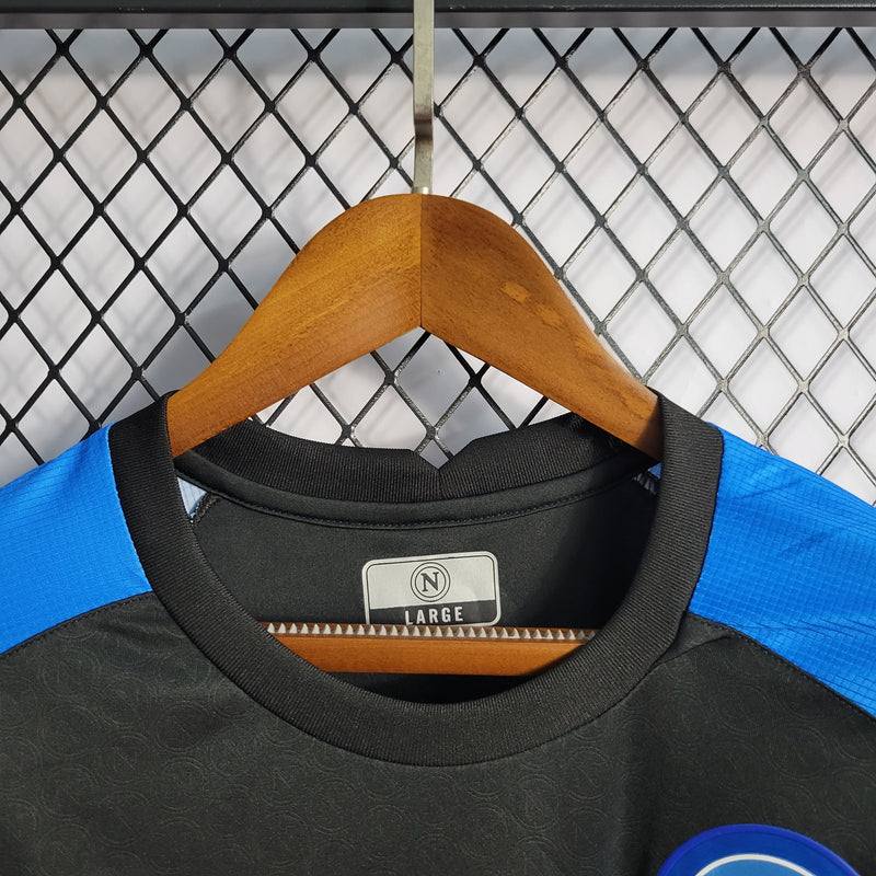 Camisa Napoli Treino Preta 22/23 - Versão Torcedor - JM sports 
