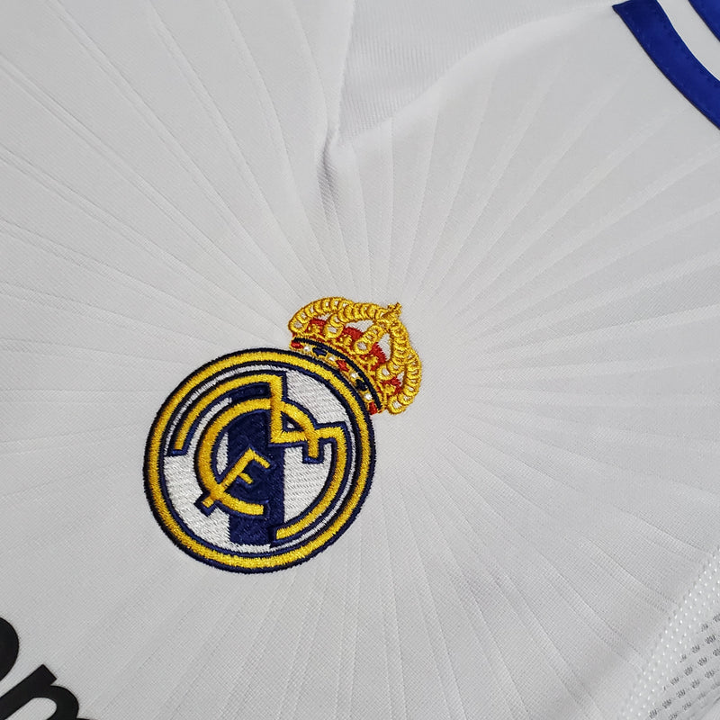 Camisa Real Madrid Titular 10/11 - Versão Retro Manga Comprida - JM sports 