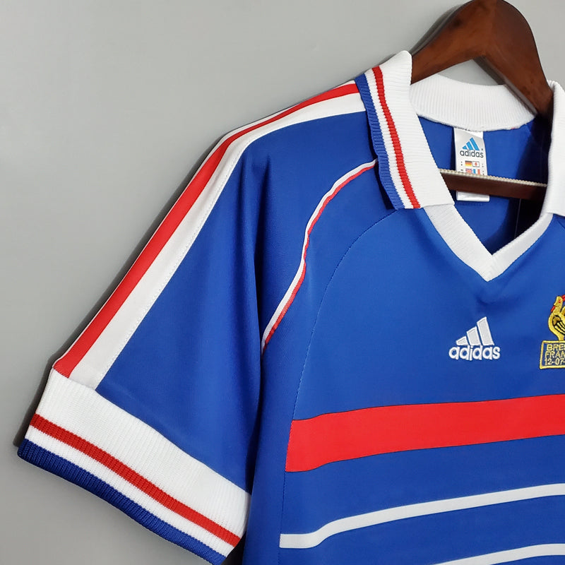 Camisa França Titular 1998 - Versão Retro - JM sports 