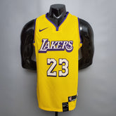 Camisa NBA Lakers #23 James V-neck City Yellow - 23/24 - JM sports 