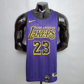 Camisa NBA Lakers #23 James Purple Stripe - 23/24 - JM sports 