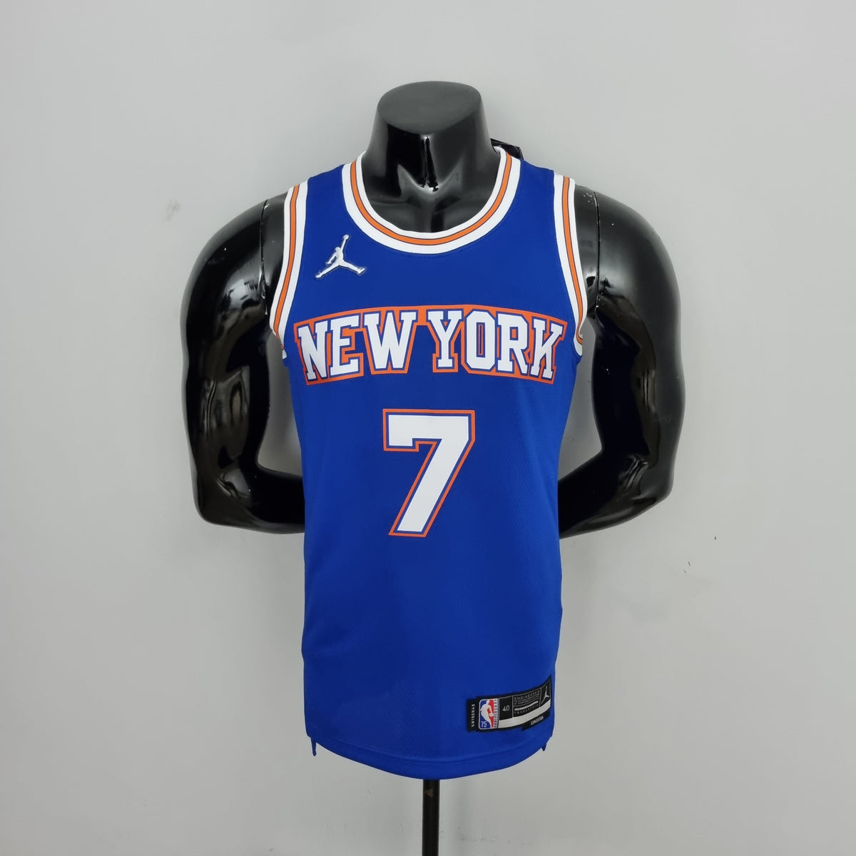 Camisa NBA NY Knicks #7 Anthony - 75° Aniversário Limited Blue - JM sports 