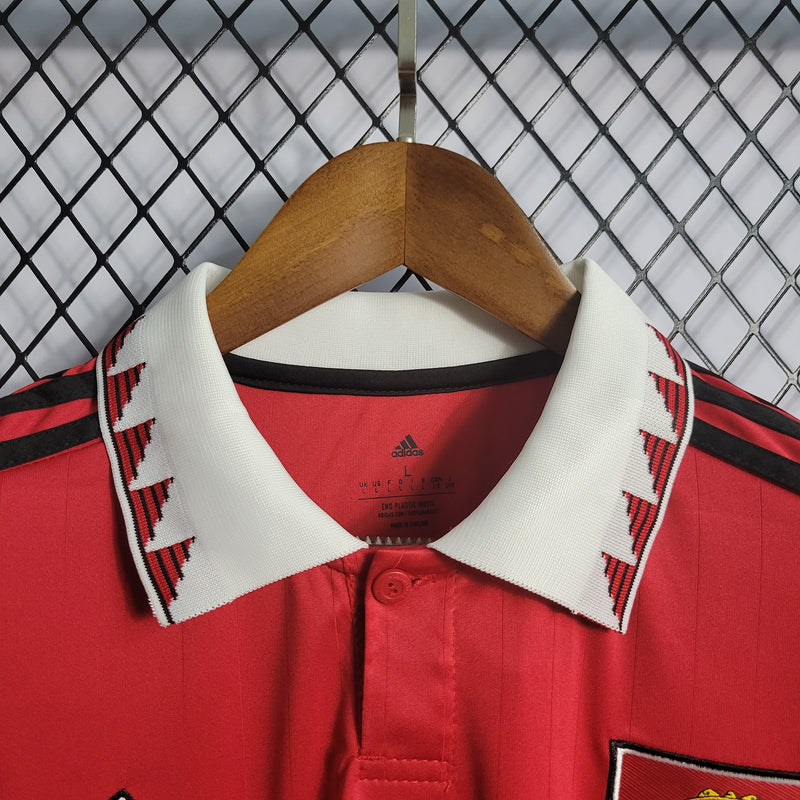 Camisa Manchester United Titular 22/23 - Versão Torcedor Manga Comprida - JM sports 