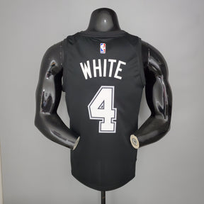 Camisa NBA San Antonio Spurs #4 White - City Edition Black