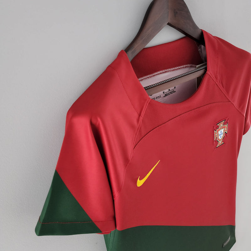 Camisa Portugal Titular 22/23 - Versão Feminina - JM sports 