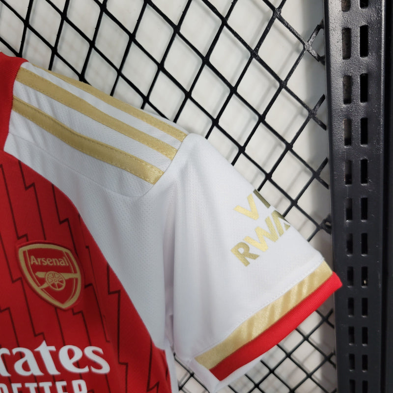 Kit Infantil Arsenal Titular 23/24 - JM sports 