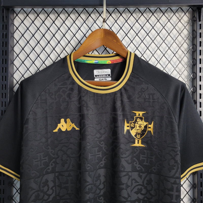 Camisa Vasco Especial 22/23 - Kappa Torcedor Masculina - Preta - JM sports 