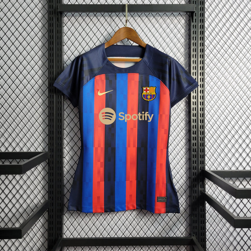 Camisa Barcelona Titular 22/23 - Versão Feminina - JM sports 