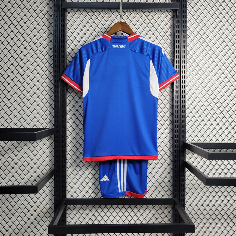 Kit Infantil Universidade do Chile Titular 23/24 - JM sports 