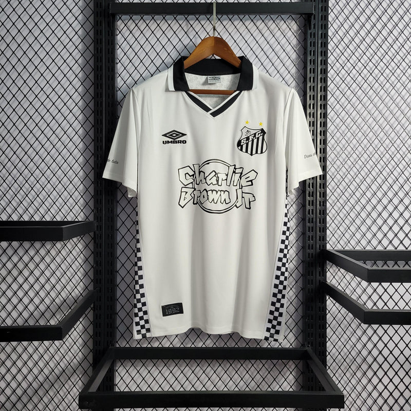 Camisa Santos Edição Especial Charlie Brown Branca 22/23 - Versão Torcedor - JM sports 