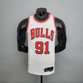 Camisa NBA Chicago Bulls #91 Rodman - 75° Aniversário White - JM sports 