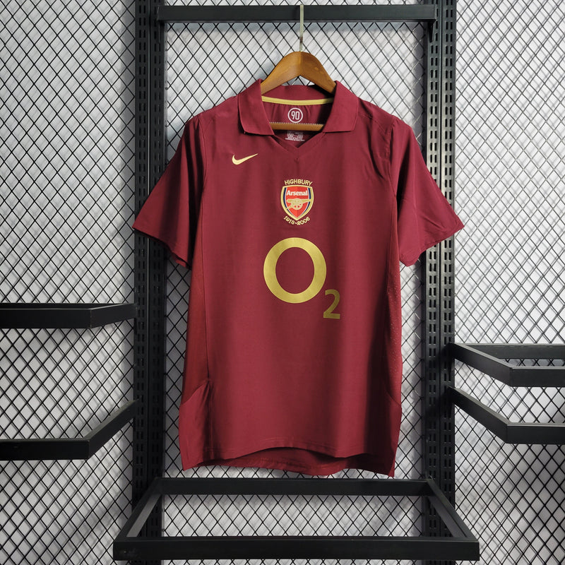 Camisa Arsenal Titular 05/06 - Versão Retro - JM sports 
