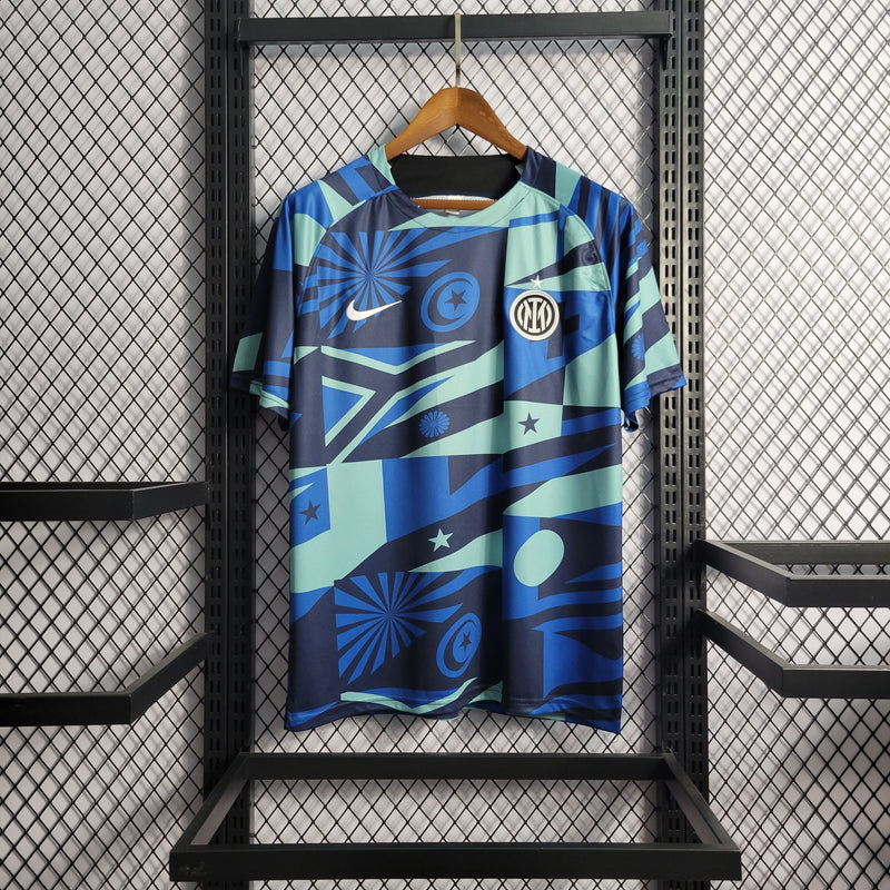Camisa Inter de Milão Treino Azul 22/23 - Versão Torcedor - JM sports 