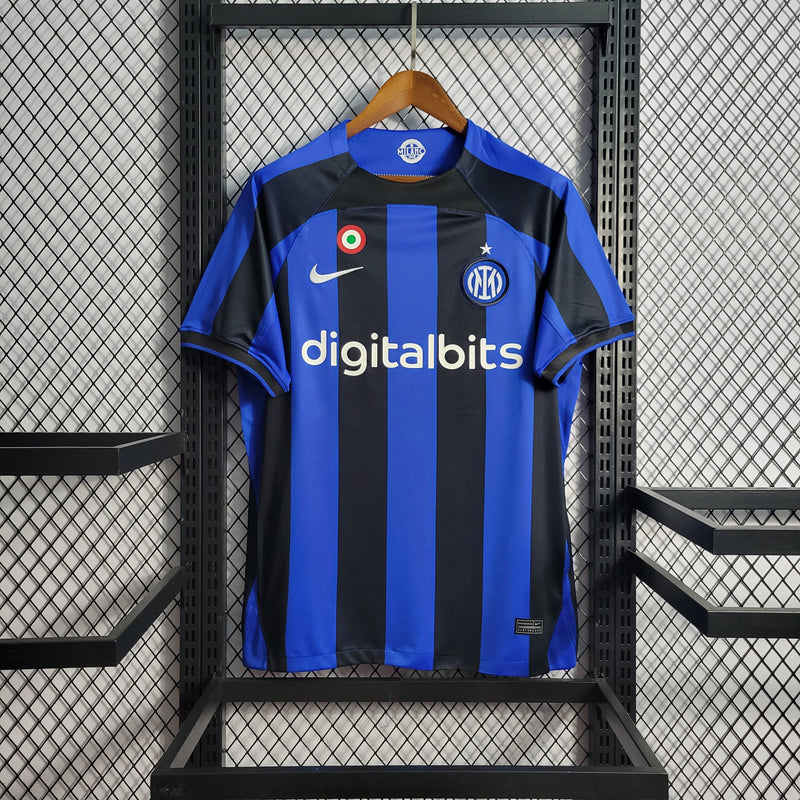 Camisa Inter de Milão Titular 22/23 - Versão Torcedor - JM sports 
