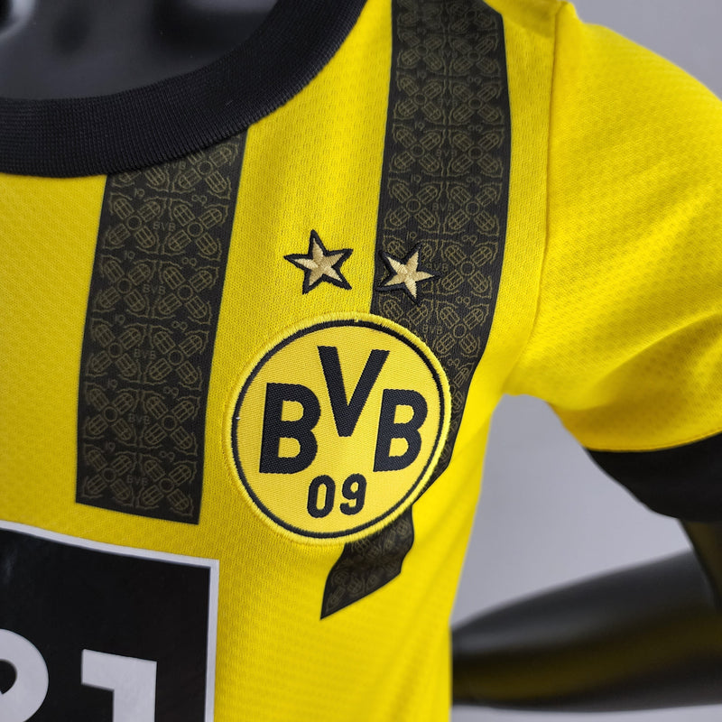 Kit Infantil Borussia Dortmund Titular 22/23 - JM sports 