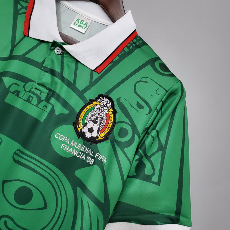 Camisa México Titular 1998 - Versão Retro - JM sports 