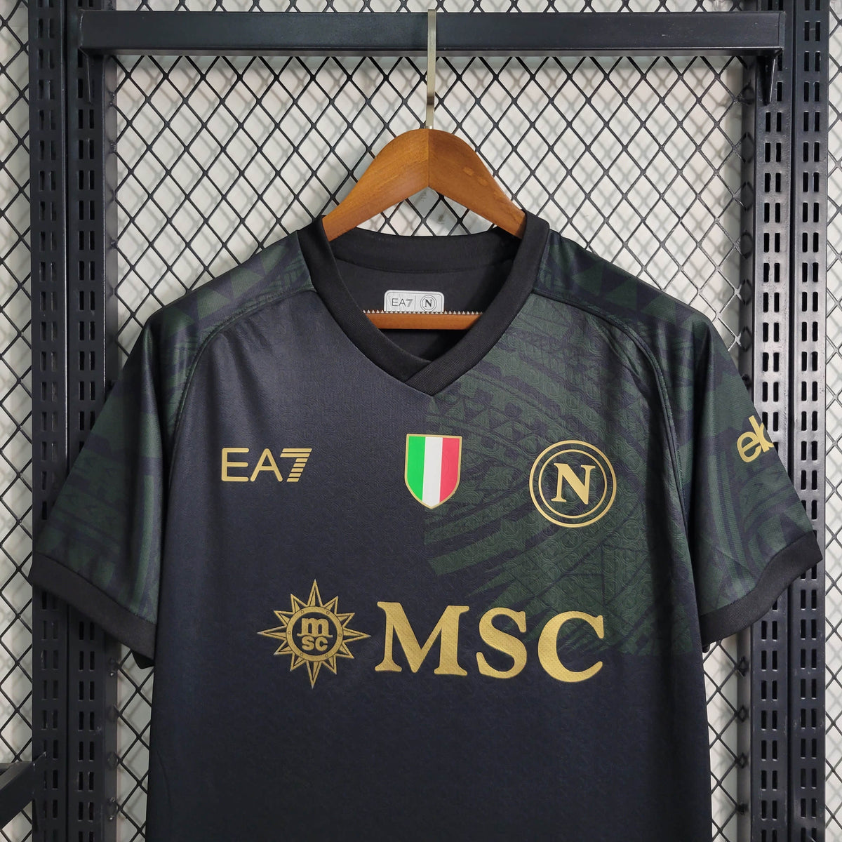 Camisa Napoli Away 23/24 EA7 Torcedor Masculina - Lançamento - JM sports 