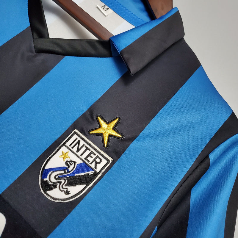 Camisa Inter de Milão Titular 88/90 - Versão Retro - JM sports 