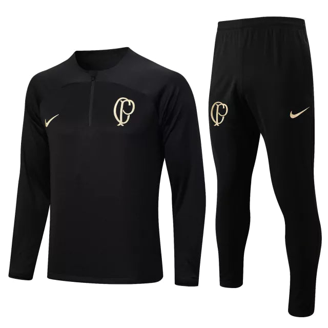 Conjunto de Treino do Corinthians 23/24 Preto - JM sports 