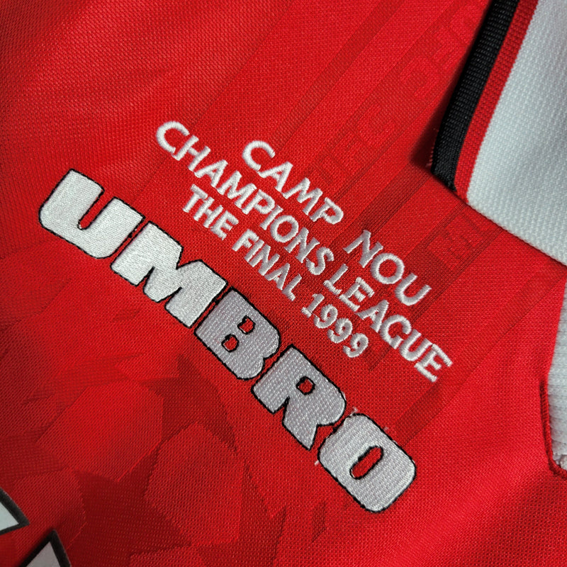 Camisa Manchester United Titular 1999 - Versão Retro - JM sports 
