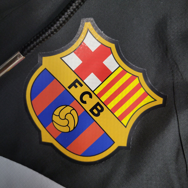 Jaqueta Corta Vento Barcelona 23/24 - Preto - JM sports 