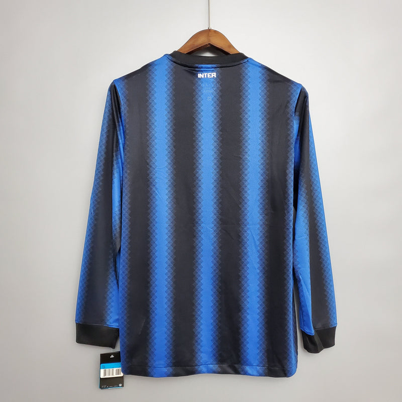 Camisa Inter de Milão Titular 10/11 - Versão Retro Manga Comprida - JM sports 